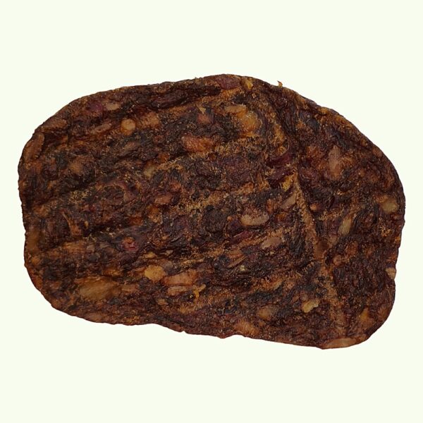 Lamb grill dog treat with griddle lines